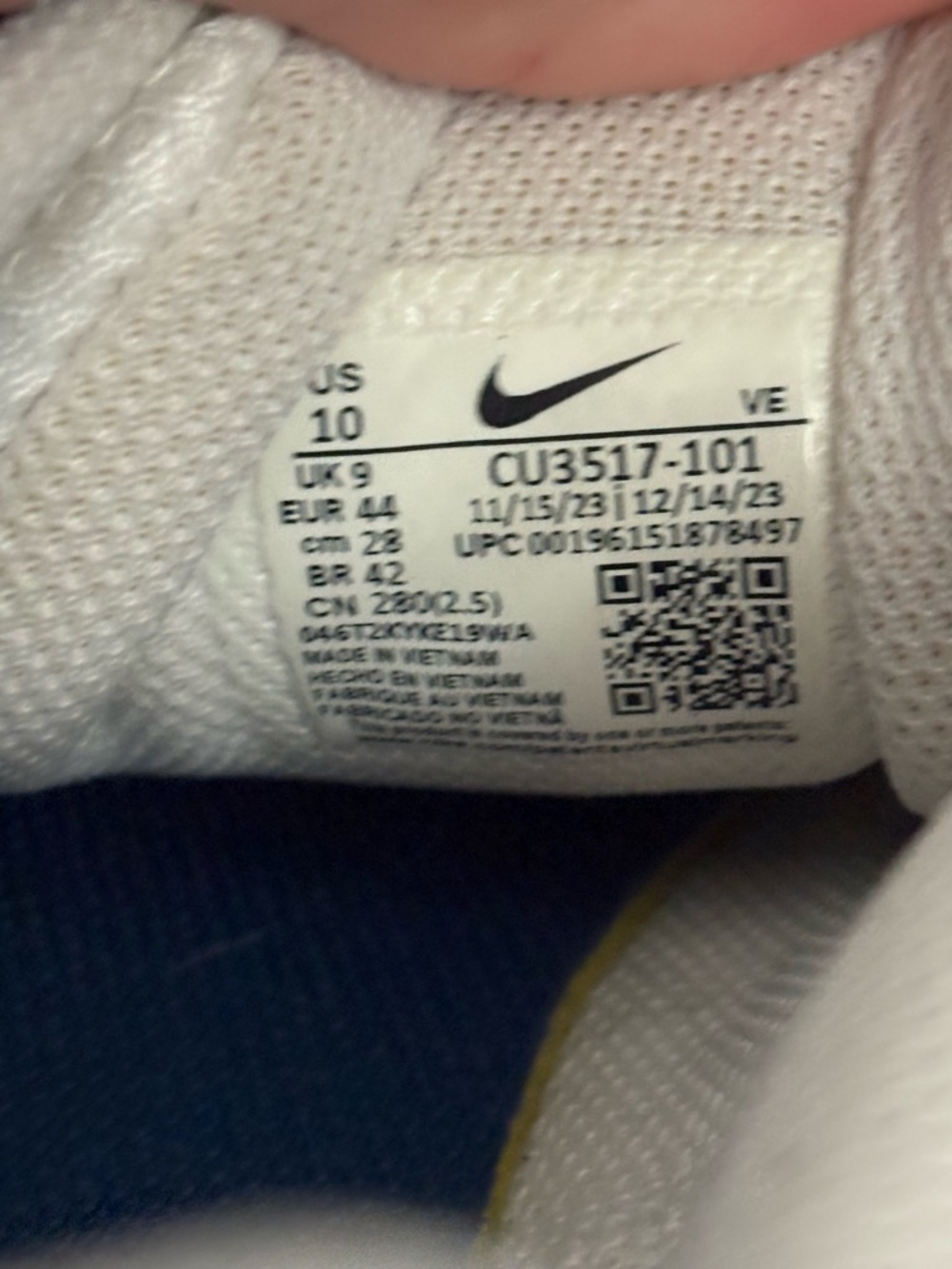 Nike Mens Run Swift 2~CU3517-101 White Running Shoes Sneakers Size 10 - Picture 10 of 10